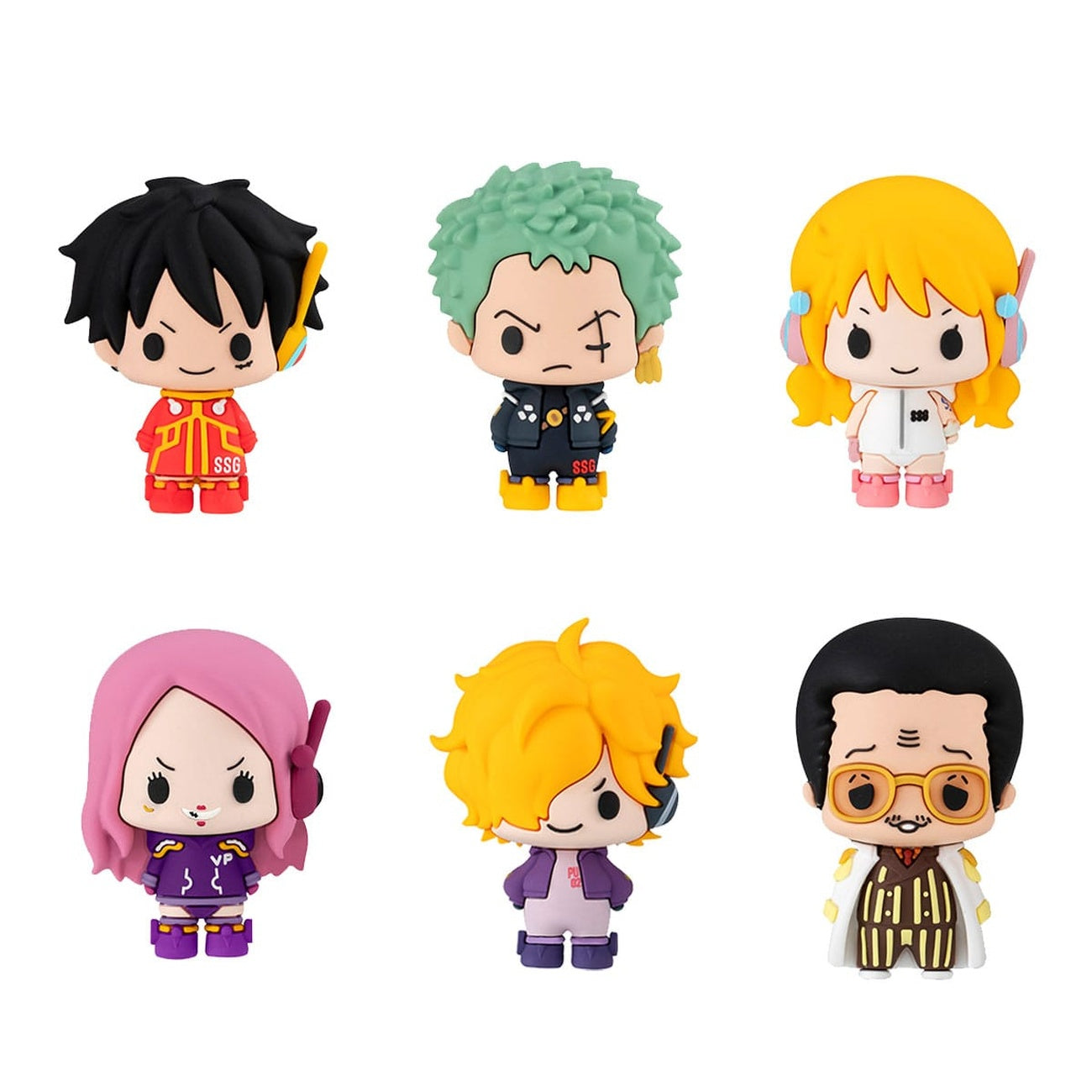 Produktbild One Piece Chokorin Mascot Series Sammelfiguren 6er-Pack Egghead Ver. 5 cm