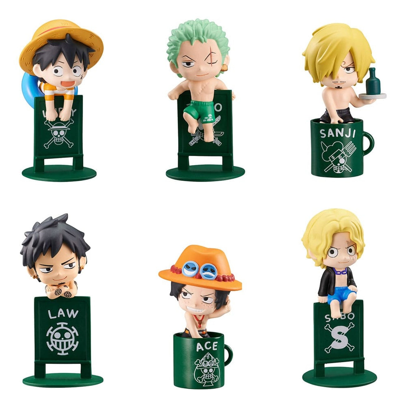 Produktbild One Piece Ochatomo Series Sammelfiguren Pirates Vacance 4 cm Sortiment (8)