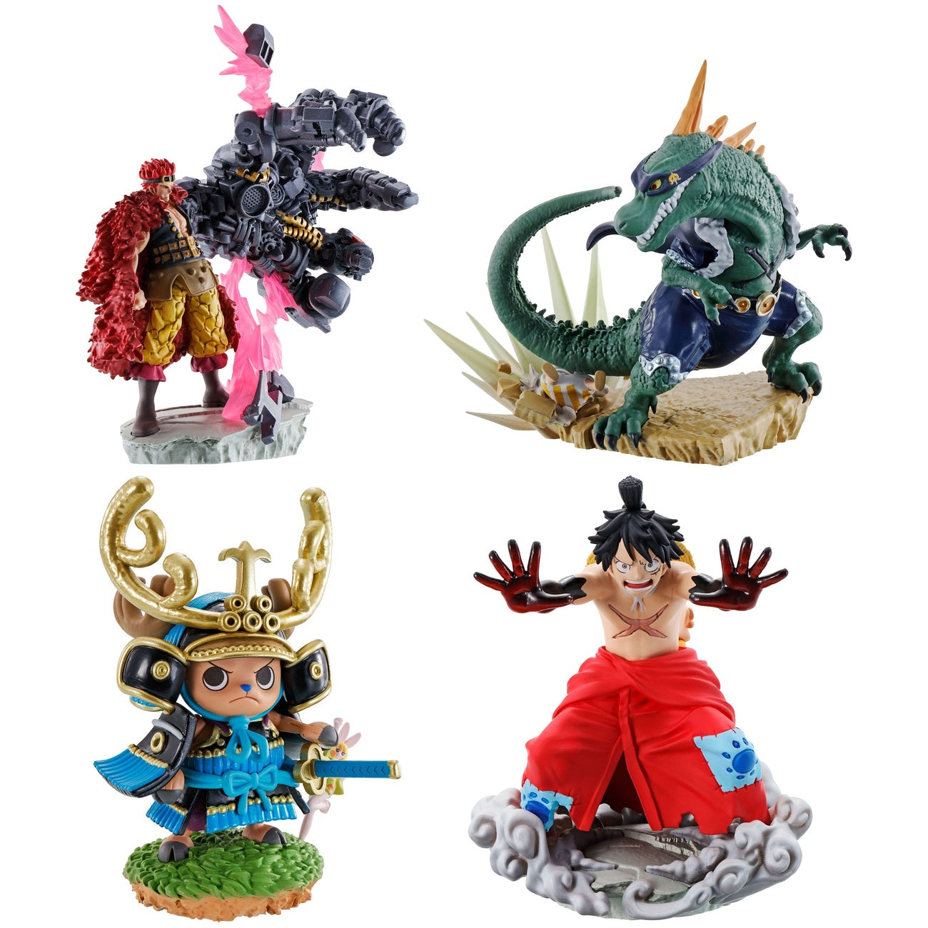 Produktbild One Piece Petitrama PVC Mini-Statue Logbox Re Birth Wanokuni Vol. 2 Set 9 cm