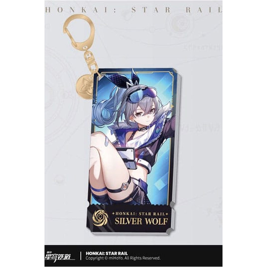 Honkai: Star Rail Charakter Acryl Schlüsselanhänger Silver Wolf 9 cm