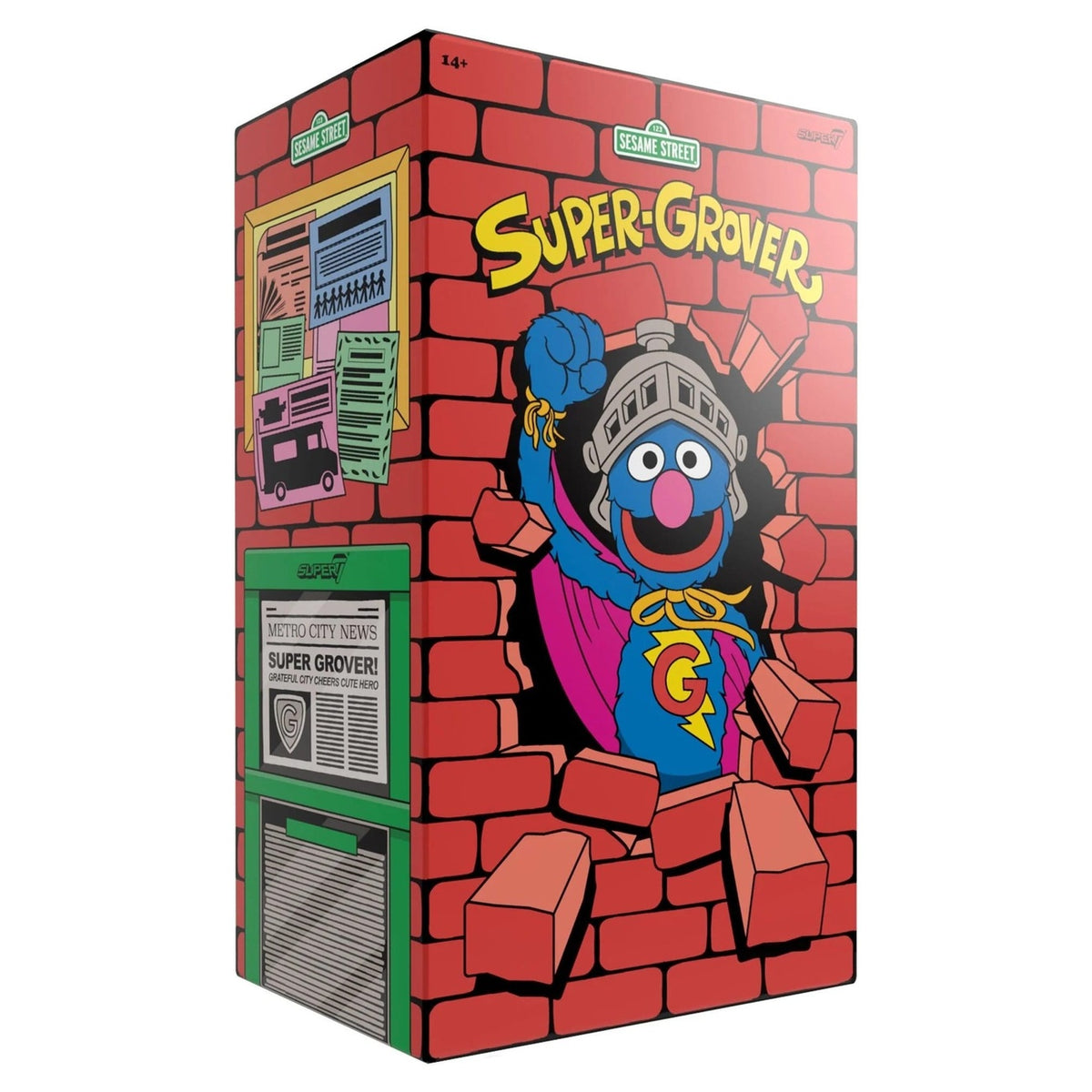 Produktbild Sesamstraße Supersize Vinyl Figur Super Grobi 36 cm