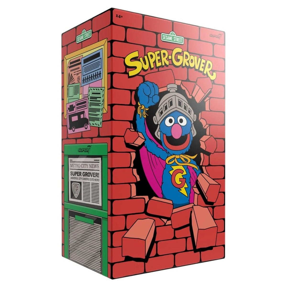 Produktbild Sesamstraße Supersize Vinyl Figur Super Grobi 36 cm
