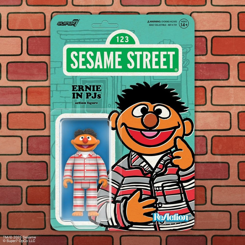 Produktbild Sesamstraße ReAction Actionfigur Wave 06 Ernie (PJs) 10 cm