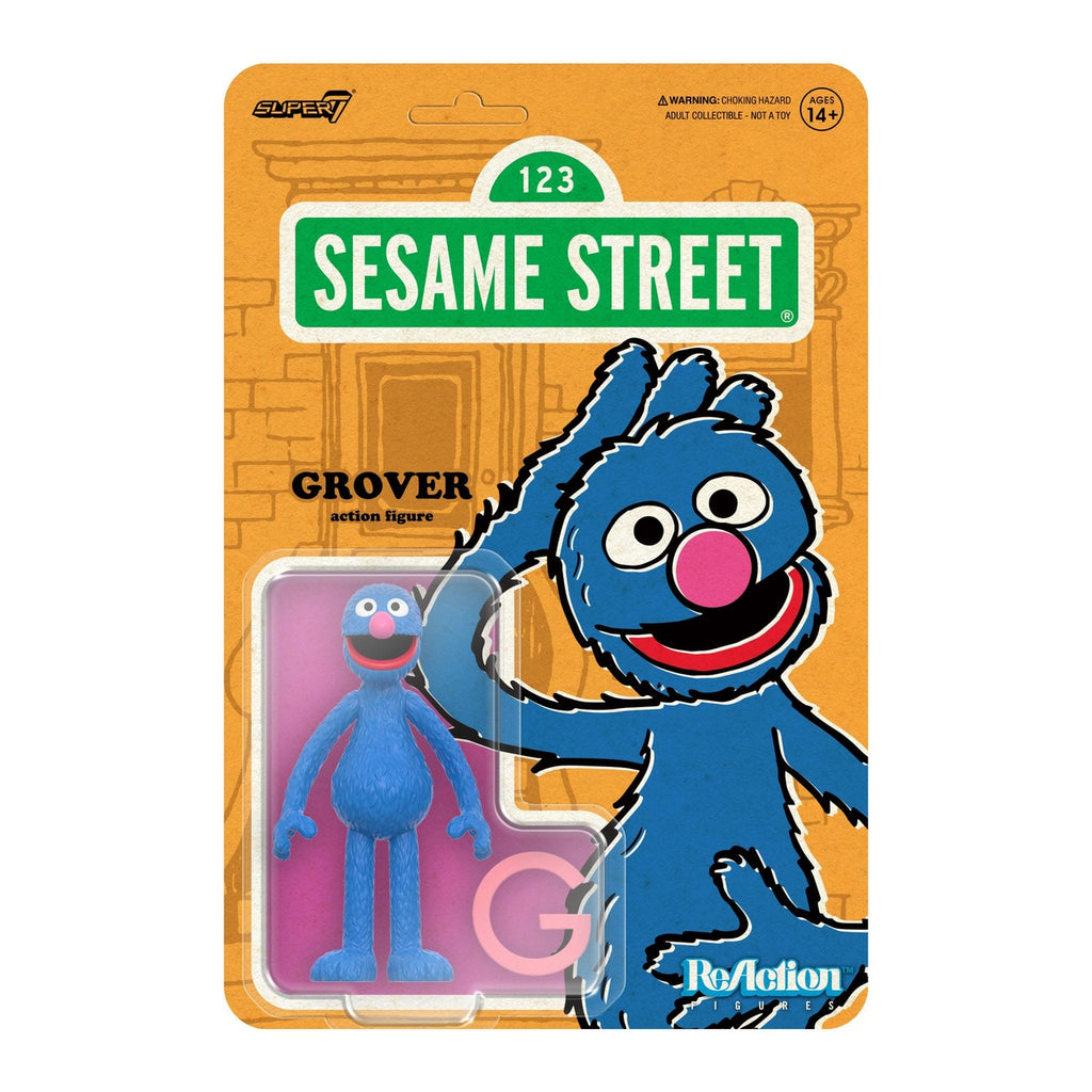 Produktbild Sesamstraße ReAction Actionfigur Wave 05 Grover 10 cm
