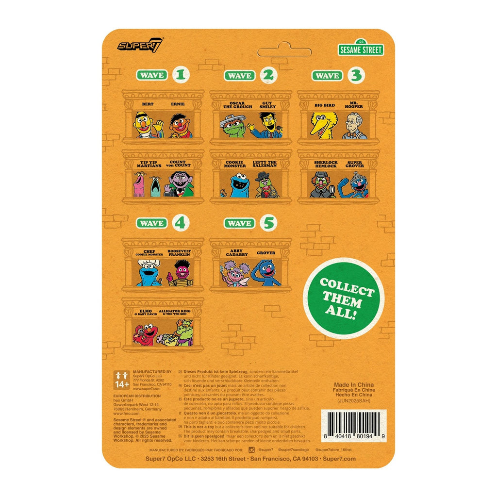 Produktbild Sesamstraße ReAction Actionfigur Wave 05 Grover 10 cm