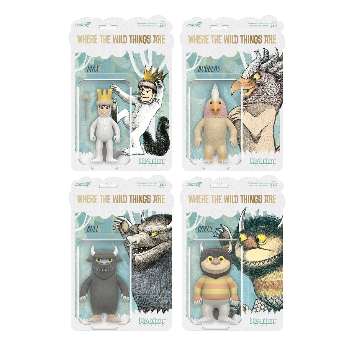 Produktbild Where The Wild Things Are ReAction Actionfigur Wave 01 Carol (Monster) 10 cm