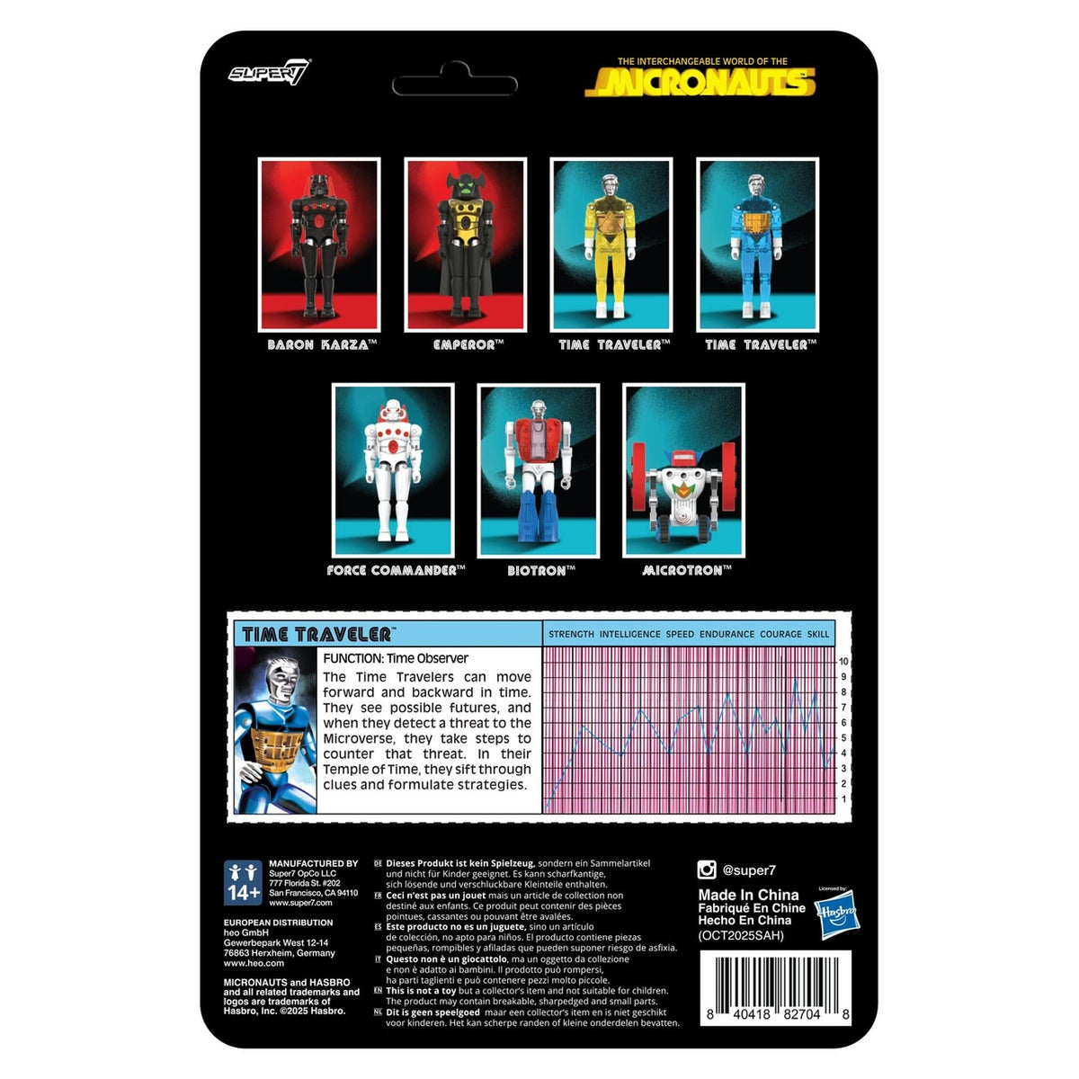 Produktbild Micronauts ReAction+ Actionfigur Wave 03 Time Traveler (Translucent Blue) 10 cm