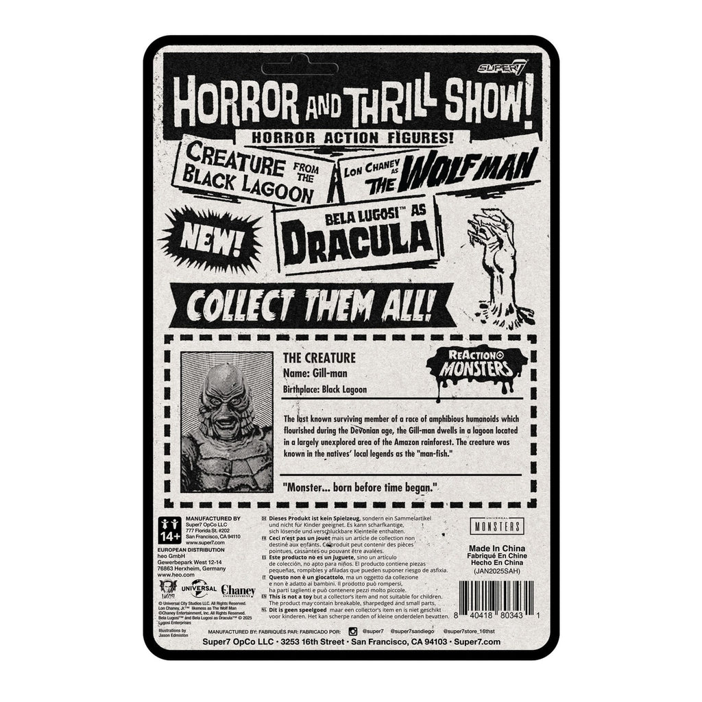 Produktbild Universal Monsters ReAction+ Actionfigur Wave 1 Creature from the Black Lagoon 10 cm