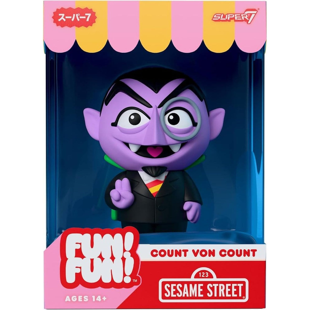 Product image Sesame Street Fun! Fun! Soft Vinyl Figure Wave 01 - Count von Count 18 cm