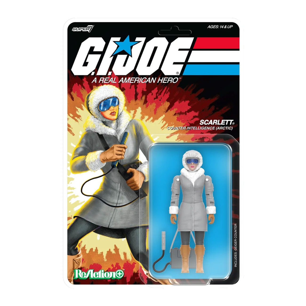 Produktbild GI Joe ReAction+ Actionfigur Wave 06 Arctic Scarlett 10 cm