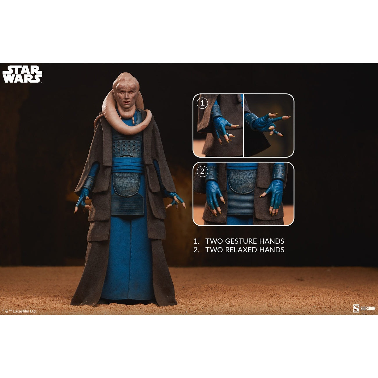 Produktbild Die Rückkehr der Jedi-Ritter Actionfigur 1/6 Bib Fortuna 32 cm