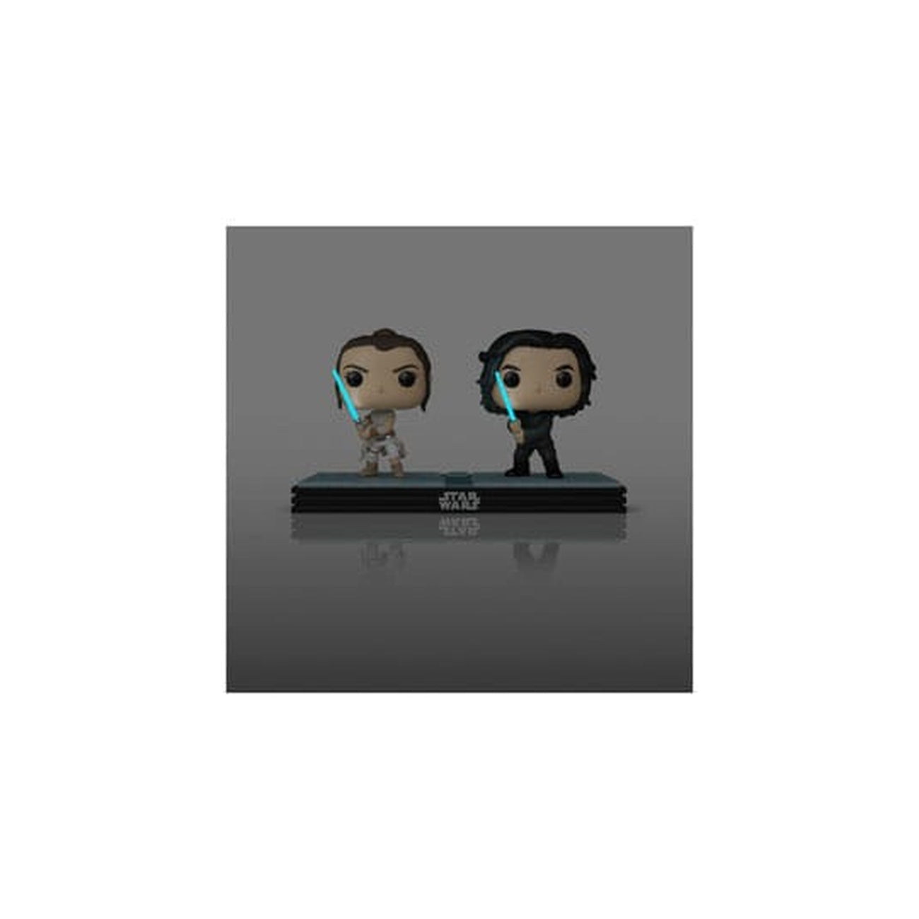 Produktbild Star Wars POP! Movie Moments Vinyl Wackelkopf Figuren Doppelpack Kylo & Rey 9 cm