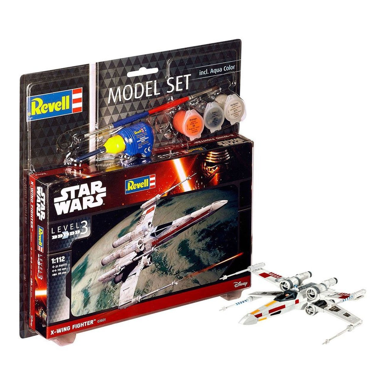 Produktbild Star Wars Modellbausatz 1/112 Model Set X-Wing Fighter 11 cm