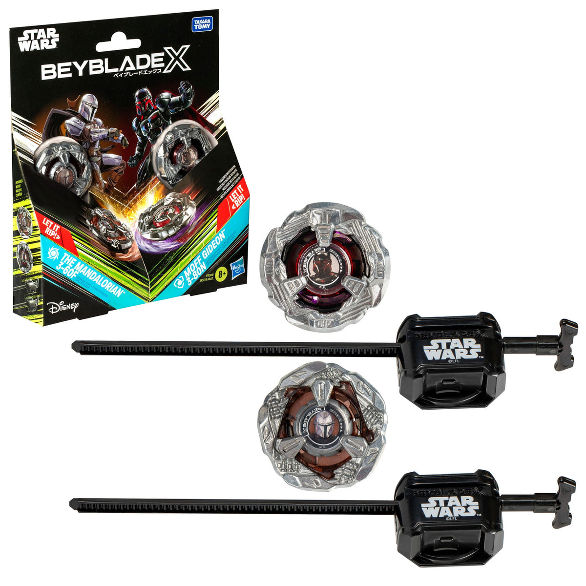Produktbild Beyblade X und Star Wars Collab The Mandalorian 3-60F vs. Moff Gideon 3-80N