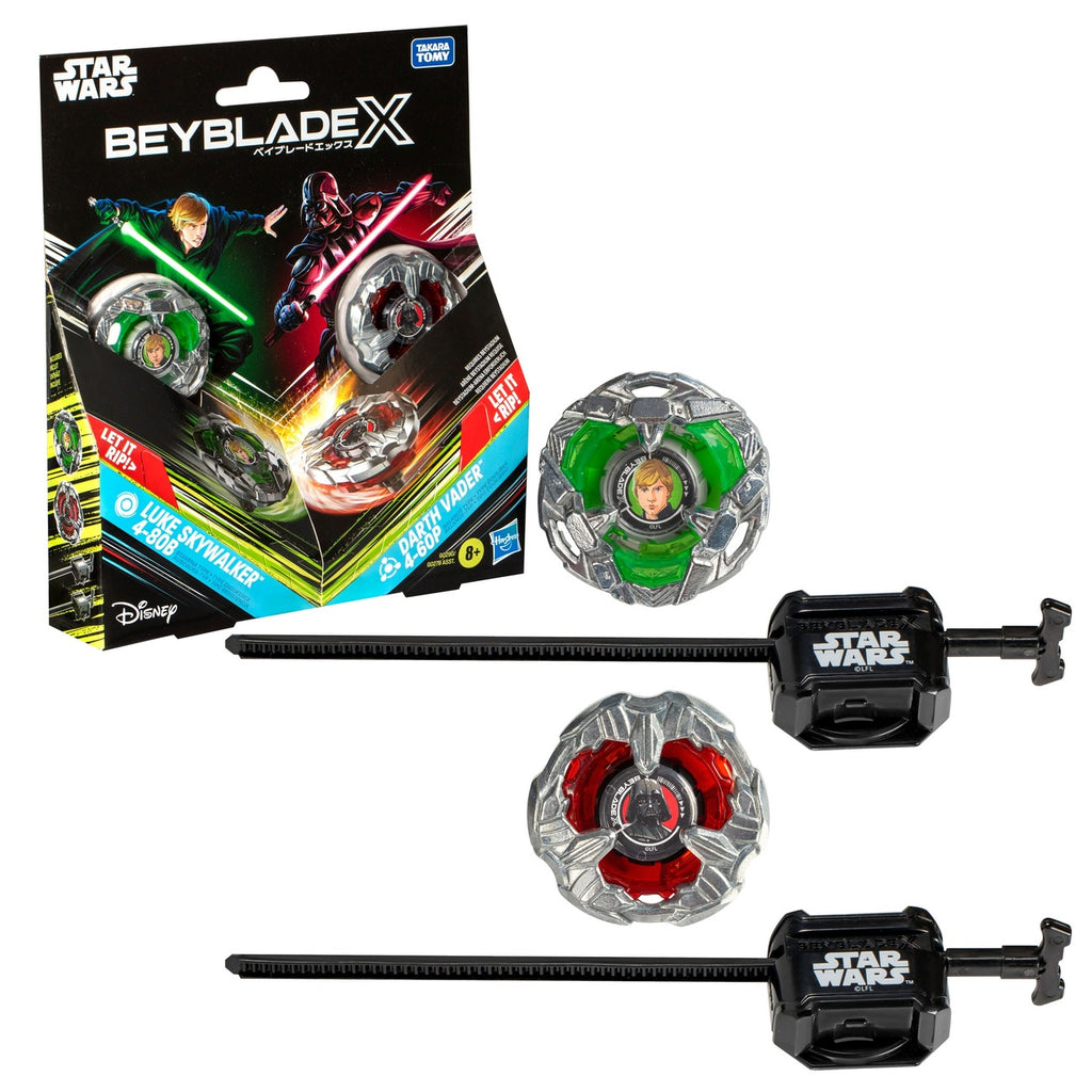 Produktbild Beyblade X und Star Wars Collab Luke Skywalker 4-80B vs. Darth Vader 4-60B
