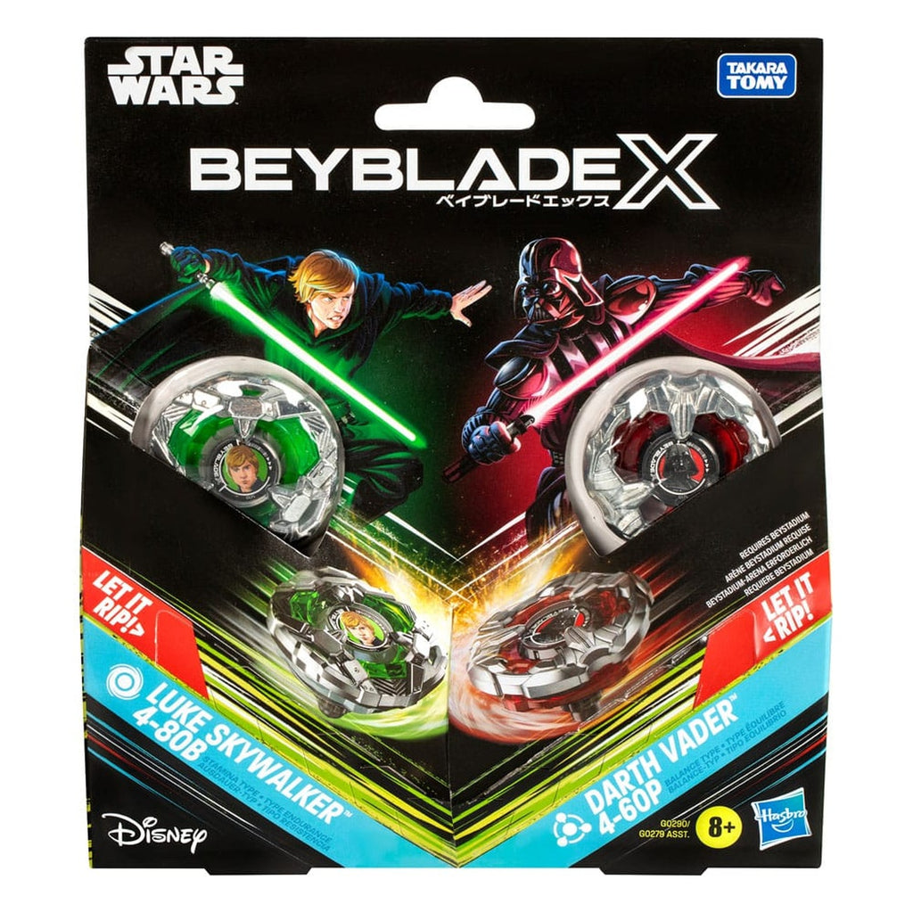 Produktbild Beyblade X und Star Wars Collab Luke Skywalker 4-80B vs. Darth Vader 4-60B