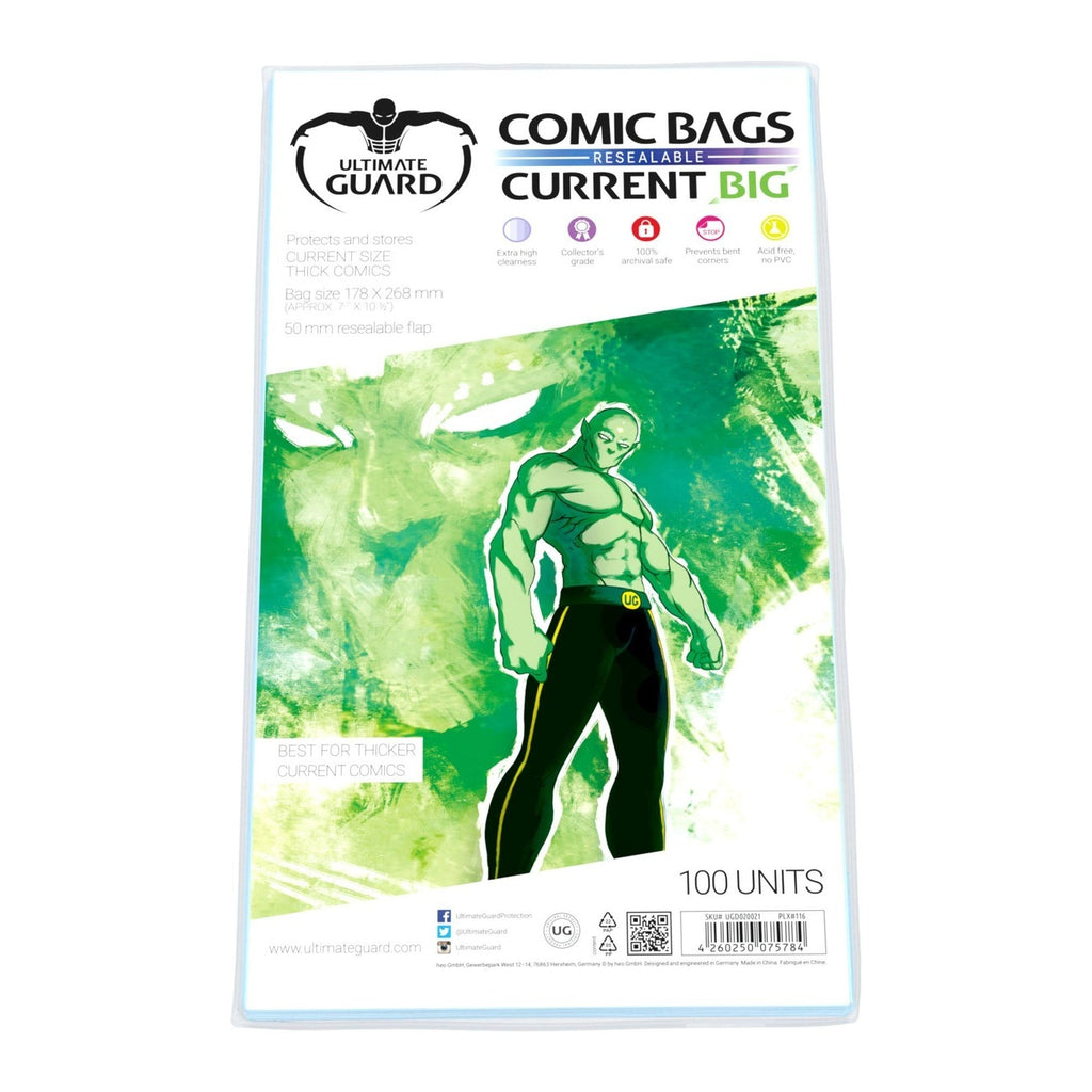 Produktbild Ultimate Guard Comic Bags Resealable (100) - Current Big Size