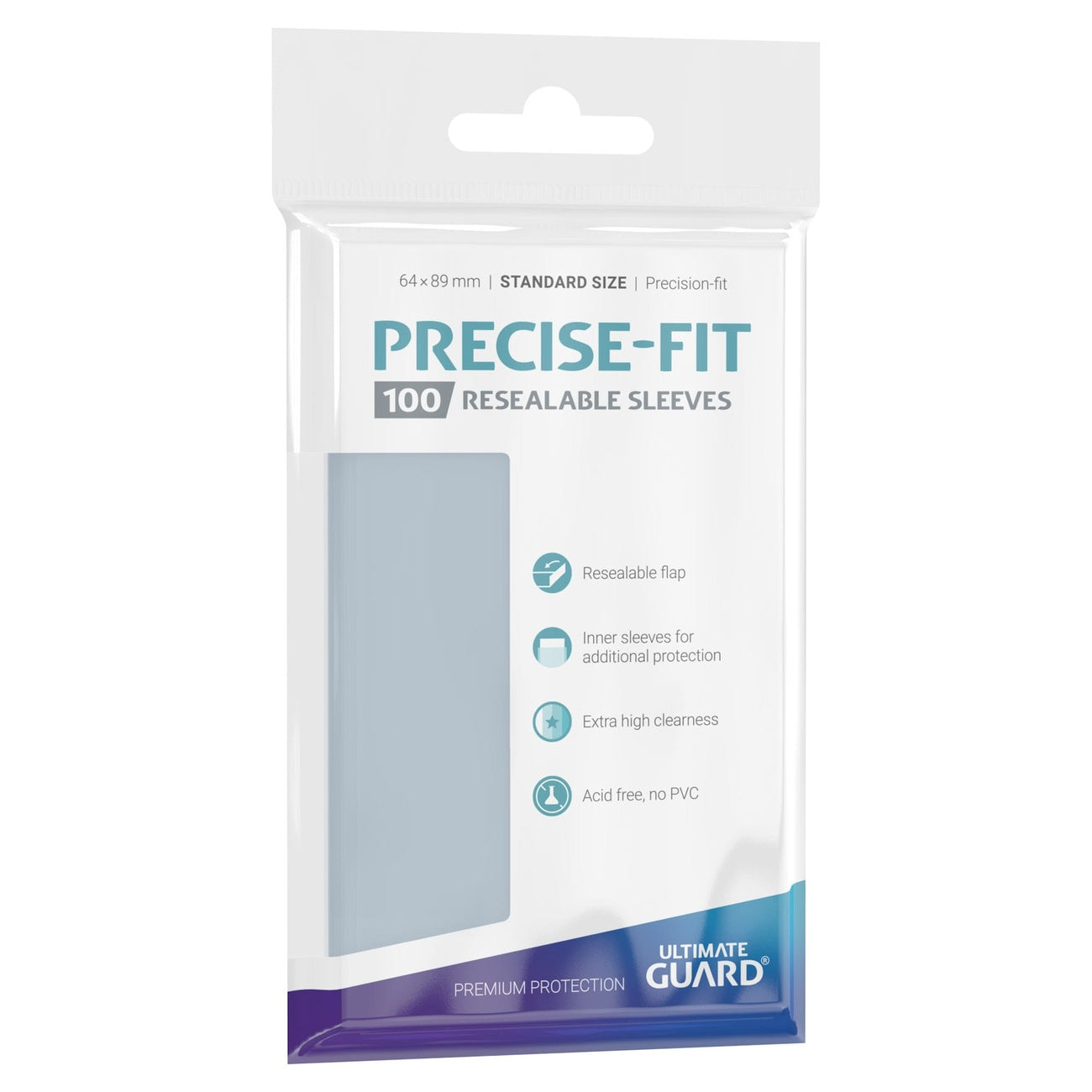 Produktbild Ultimate Guard Precise-Fit Sleeves Standard Size (100) - Resealable