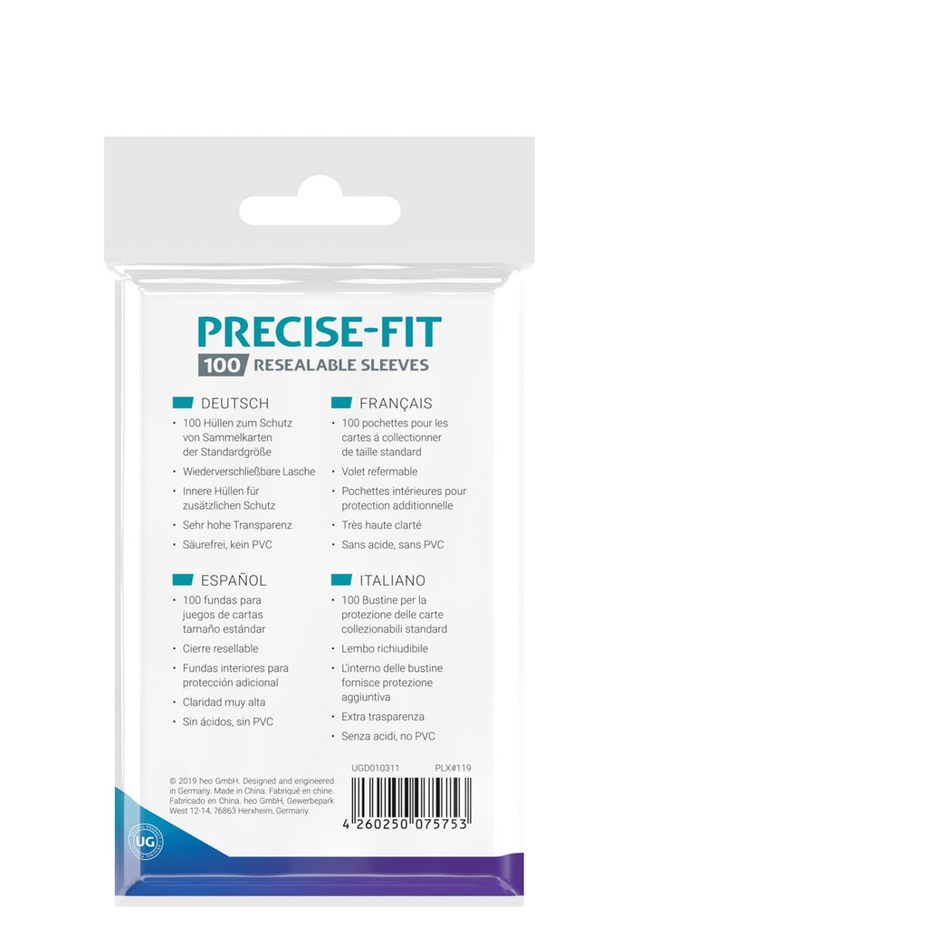 Produktbild Ultimate Guard Precise-Fit Sleeves Standard Size (100) - Resealable