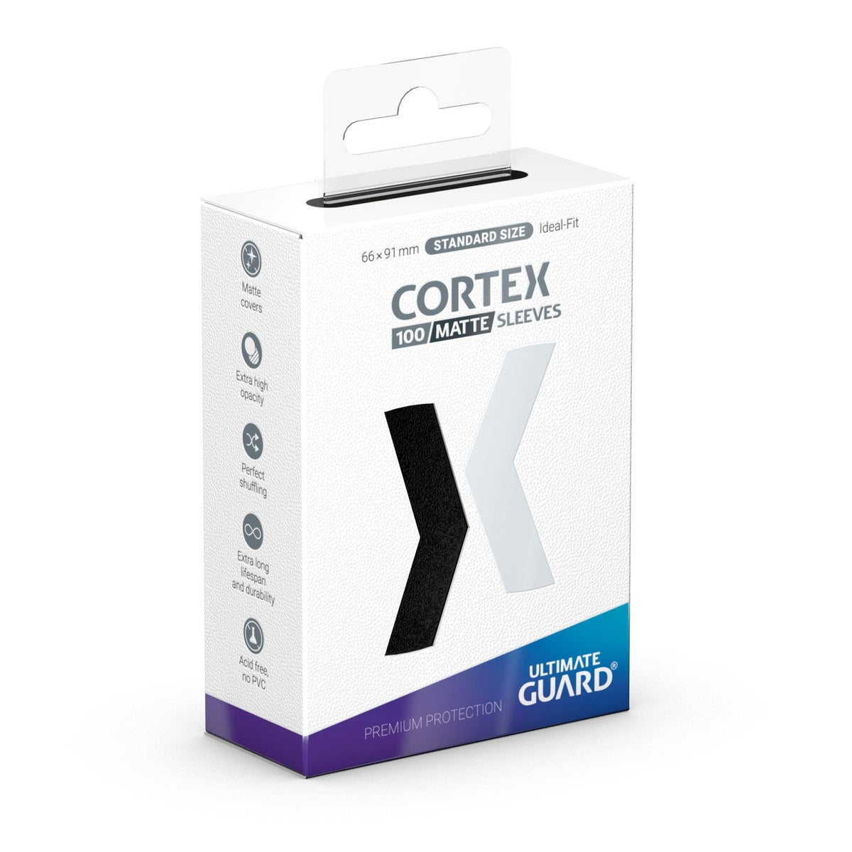Produktbild Ultimate Guard Cortex Sleeves Matte Standard Size (100) - Black