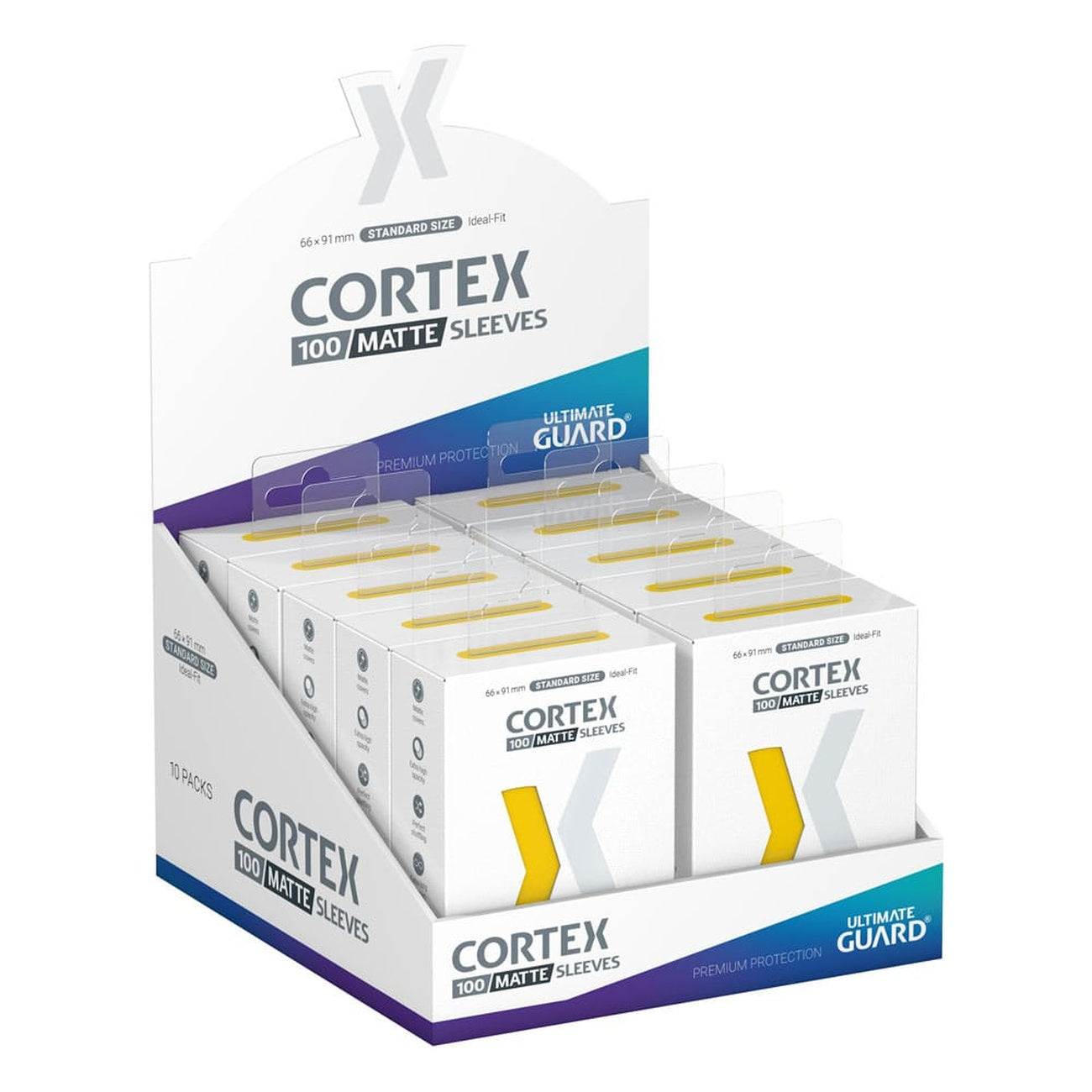 Produktbild Ultimate Guard Cortex Sleeves Matte Standard Size (100) - Yellow