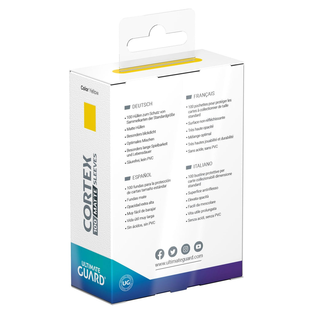 Produktbild Ultimate Guard Cortex Sleeves Matte Standard Size (100) - Yellow