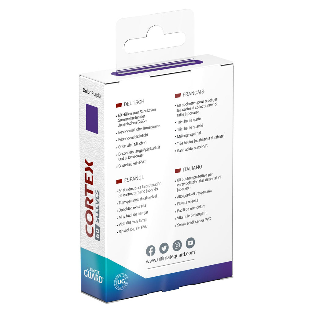 Produktbild Ultimate Guard Cortex Sleeves Japanese Size (60) - Purple