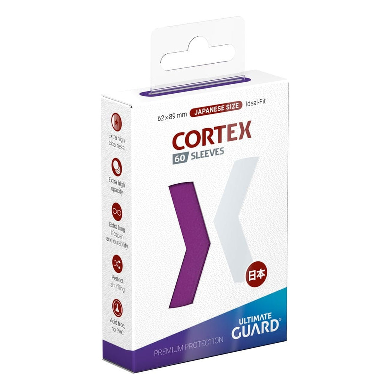 Produktbild Ultimate Guard Cortex Sleeves Japanese Size (60) - Purple