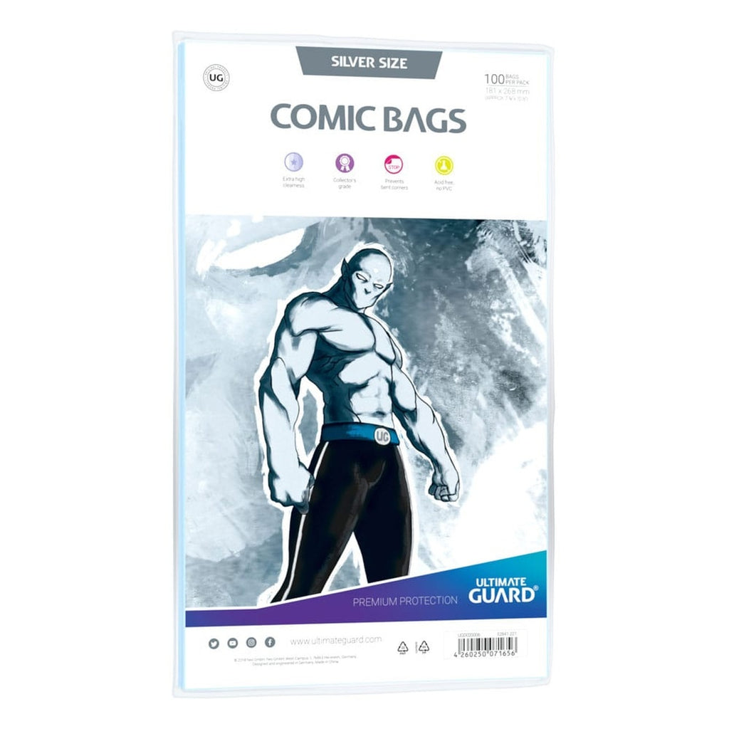 Produktbild Ultimate Guard Comic Bags Standard (100) - Silver Size