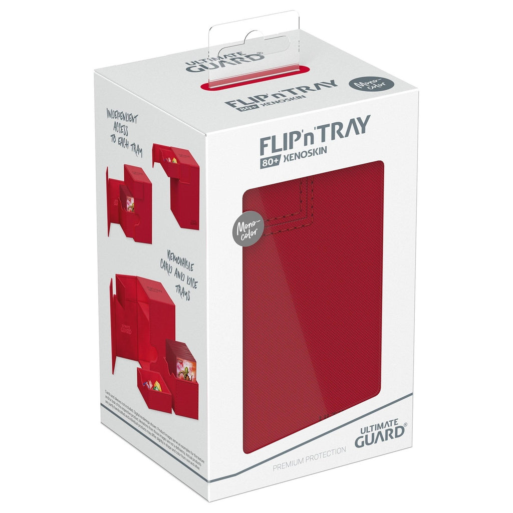 Produktbild Ultimate Guard Flip'n'Tray 80+ Xenoskin - Red
