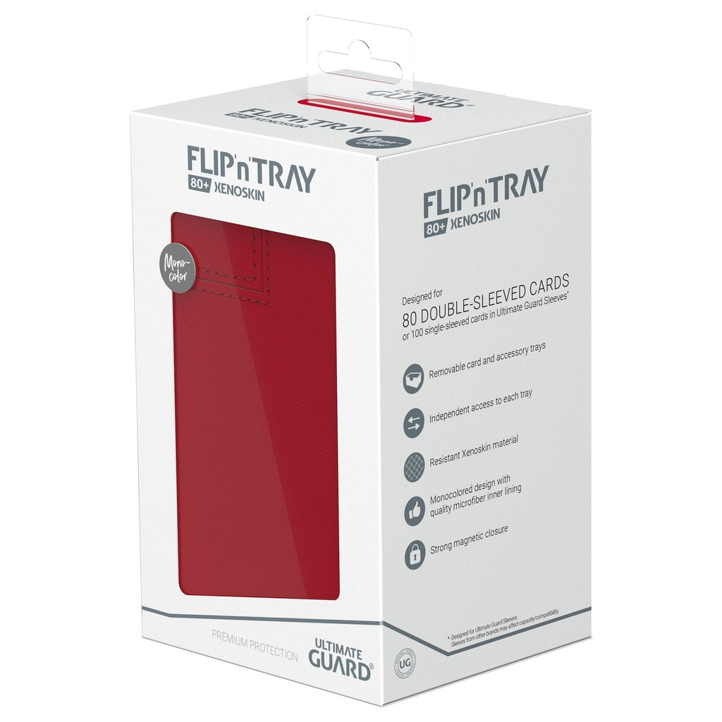 Produktbild Ultimate Guard Flip'n'Tray 80+ Xenoskin - Red