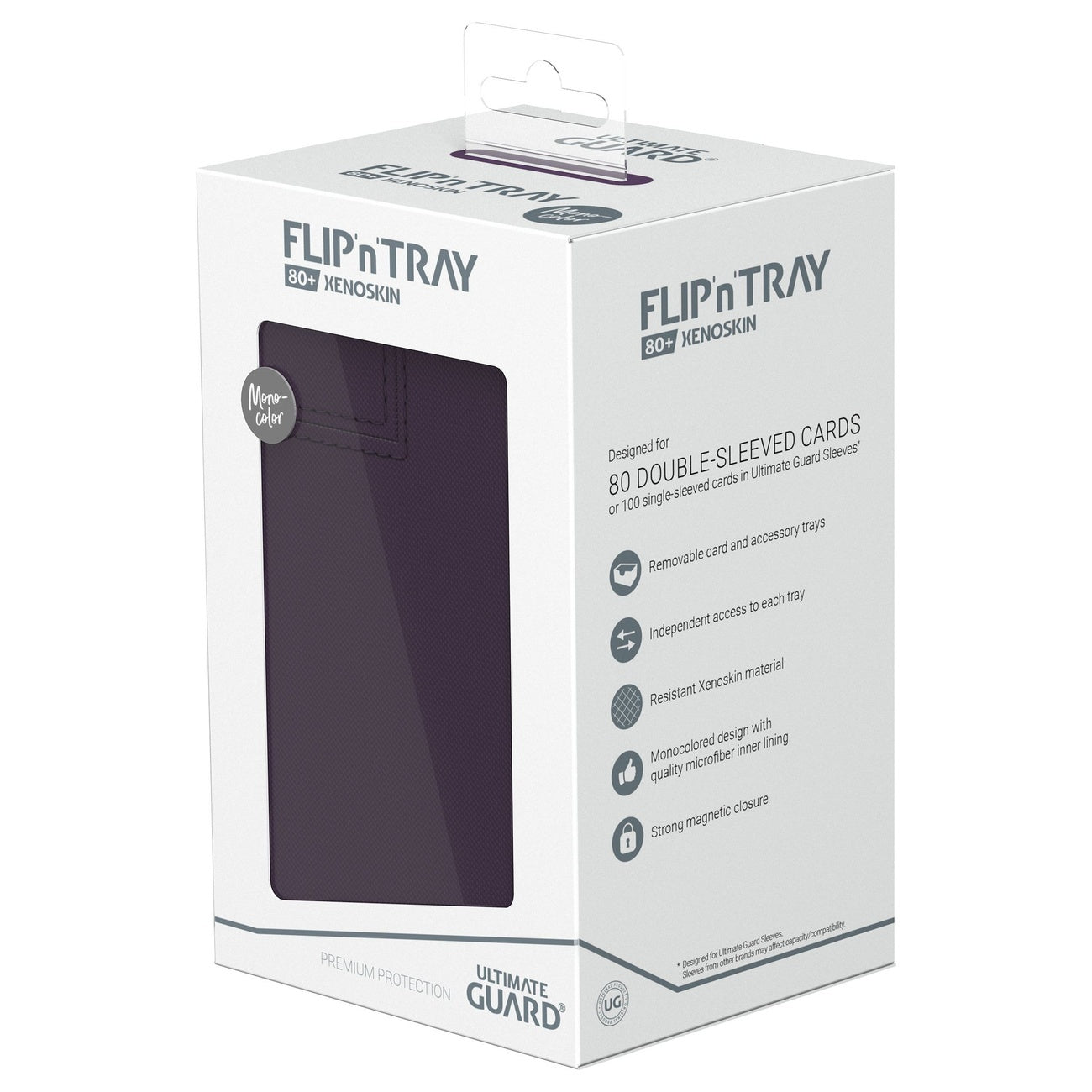 Produktbild Ultimate Guard Flip'n'Tray 80+ Xenoskin - Purple