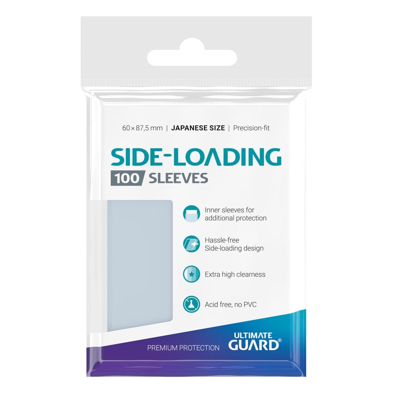 Produktbild Ultimate Guard Precise-Fit Sleeves Japanese Size (100) - Side-Loading