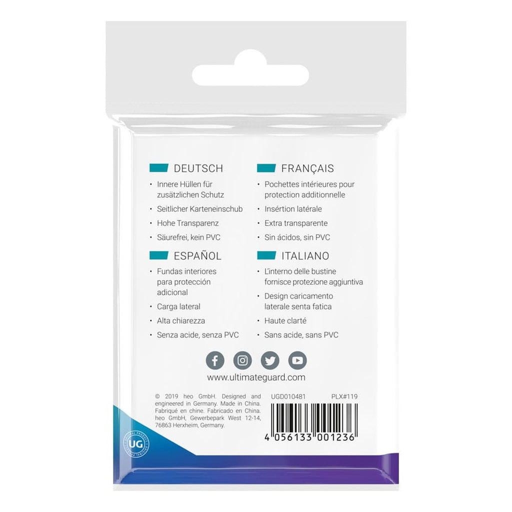 Produktbild Ultimate Guard Precise-Fit Sleeves Japanese Size (100) - Side-Loading