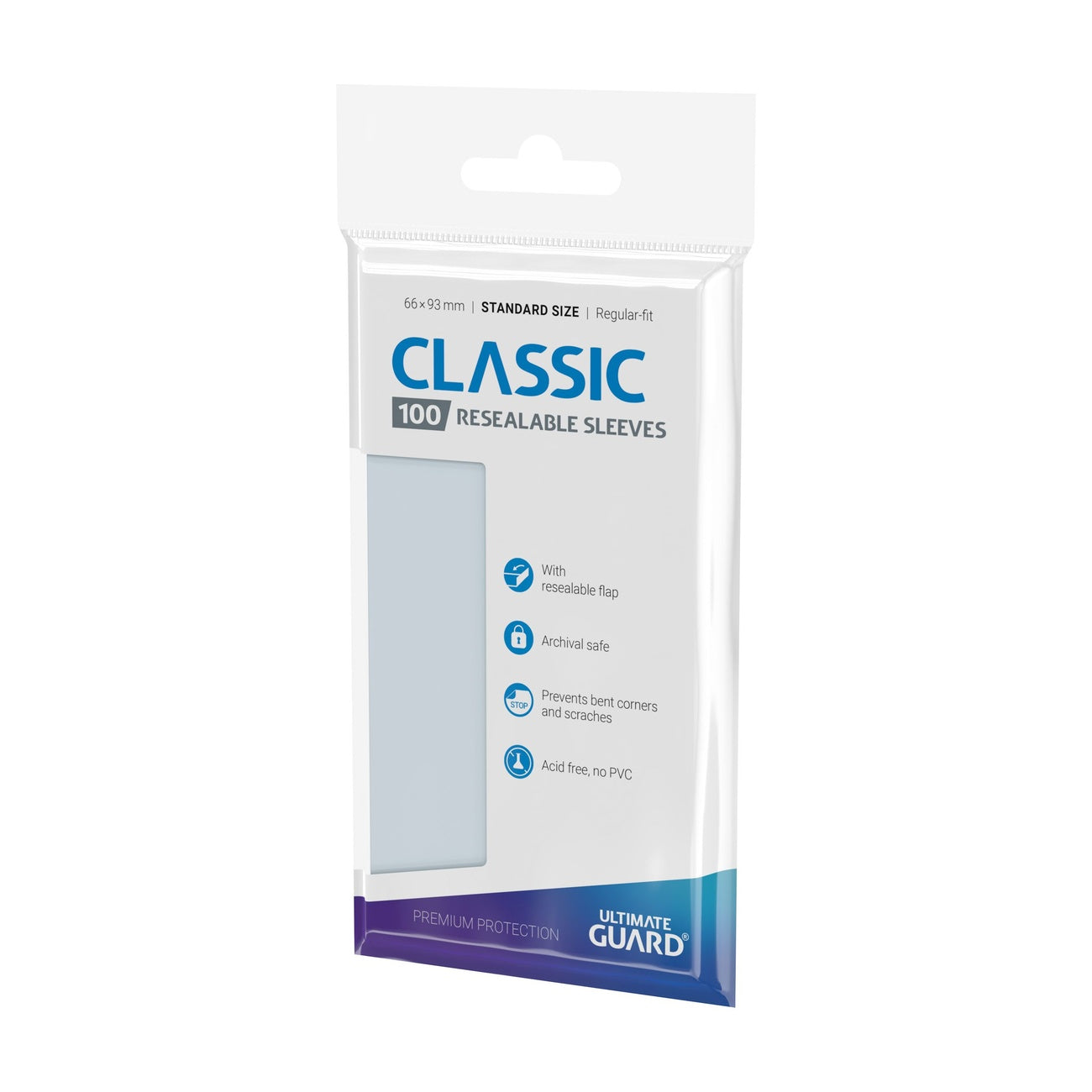 Produktbild Ultimate Guard Classic Sleeves Standard Size (100) - Resealable
