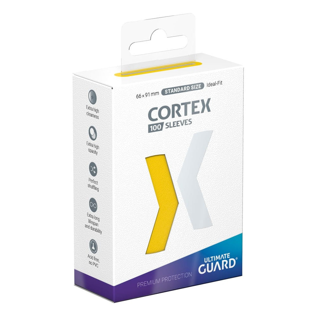 Product image Ultimate Guard Cortex Sleeves Standard Size (100) - Yellow