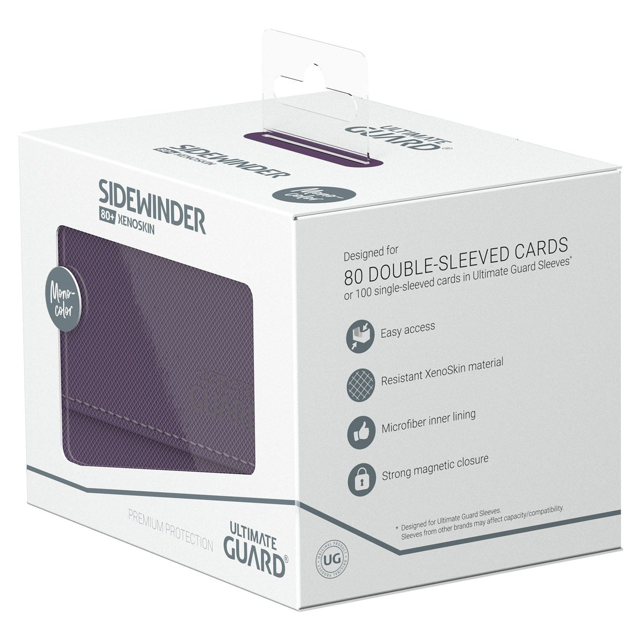 Product image Ultimate Guard Sidewinder 80+ Xenoskin – Purple