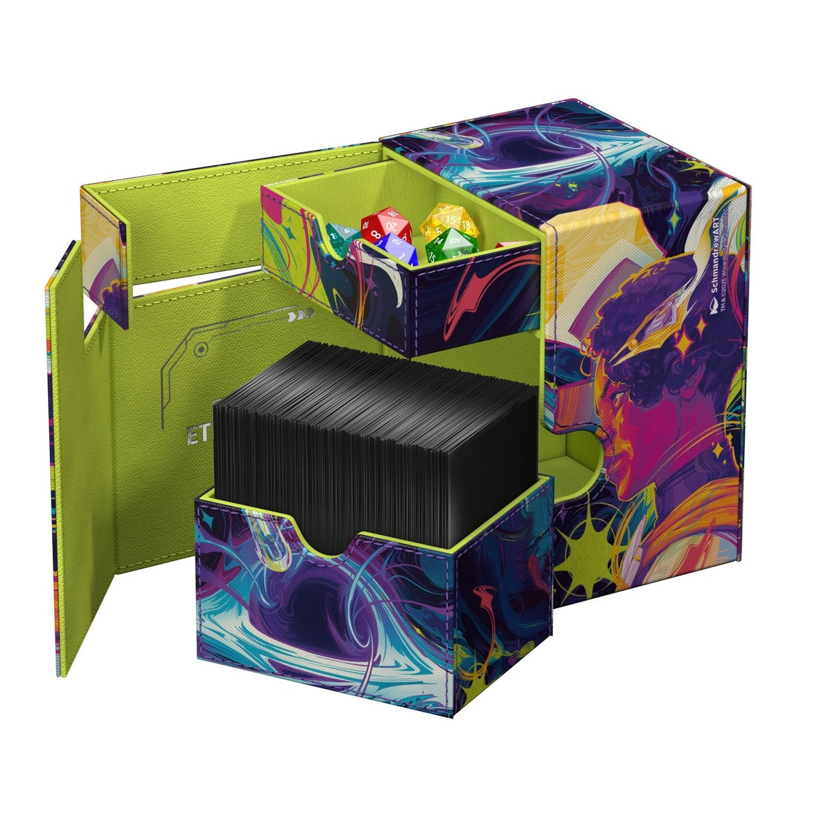 Produktbild Ultimate Guard Flip'n'Tray 133+ Xenoskin Magic: The Gathering "Edge of Eternities" - Haliya and Tezzeret
