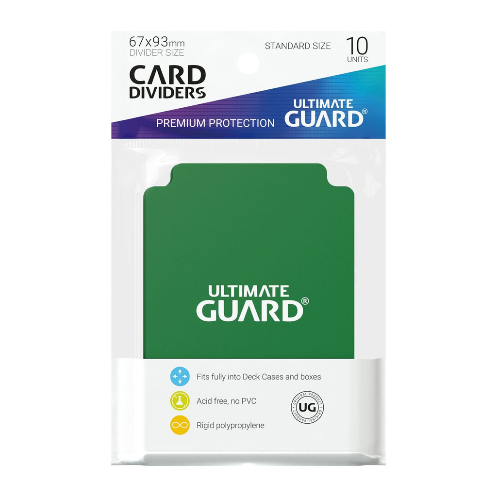 Produktbild Ultimate Guard Card Dividers Standard Size (10) - Green