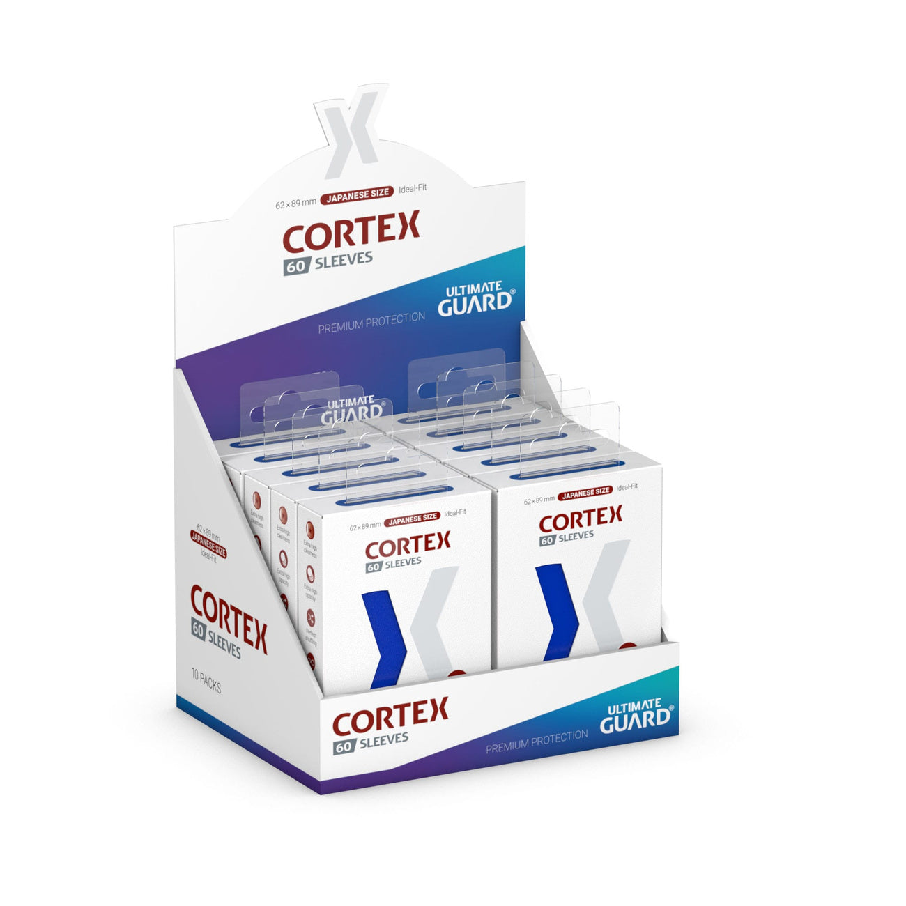 Produktbild Ultimate Guard Cortex Sleeves Japanese Size (60) - Blue