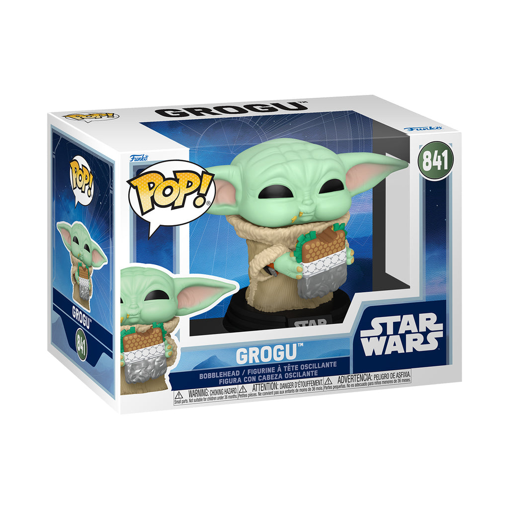 Produktbild Grogu mit Sandwitch Funko Pop Wackelkopf-Figur - Star Wars: Mandalorian & Grogu