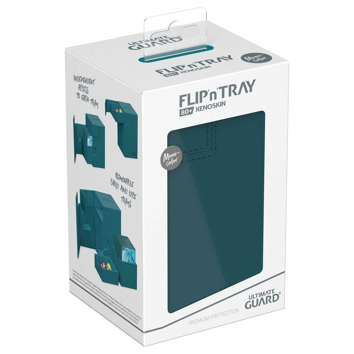 Produktbild Ultimate Guard Flip'n'Tray 80+ Xenoskin - Petrol