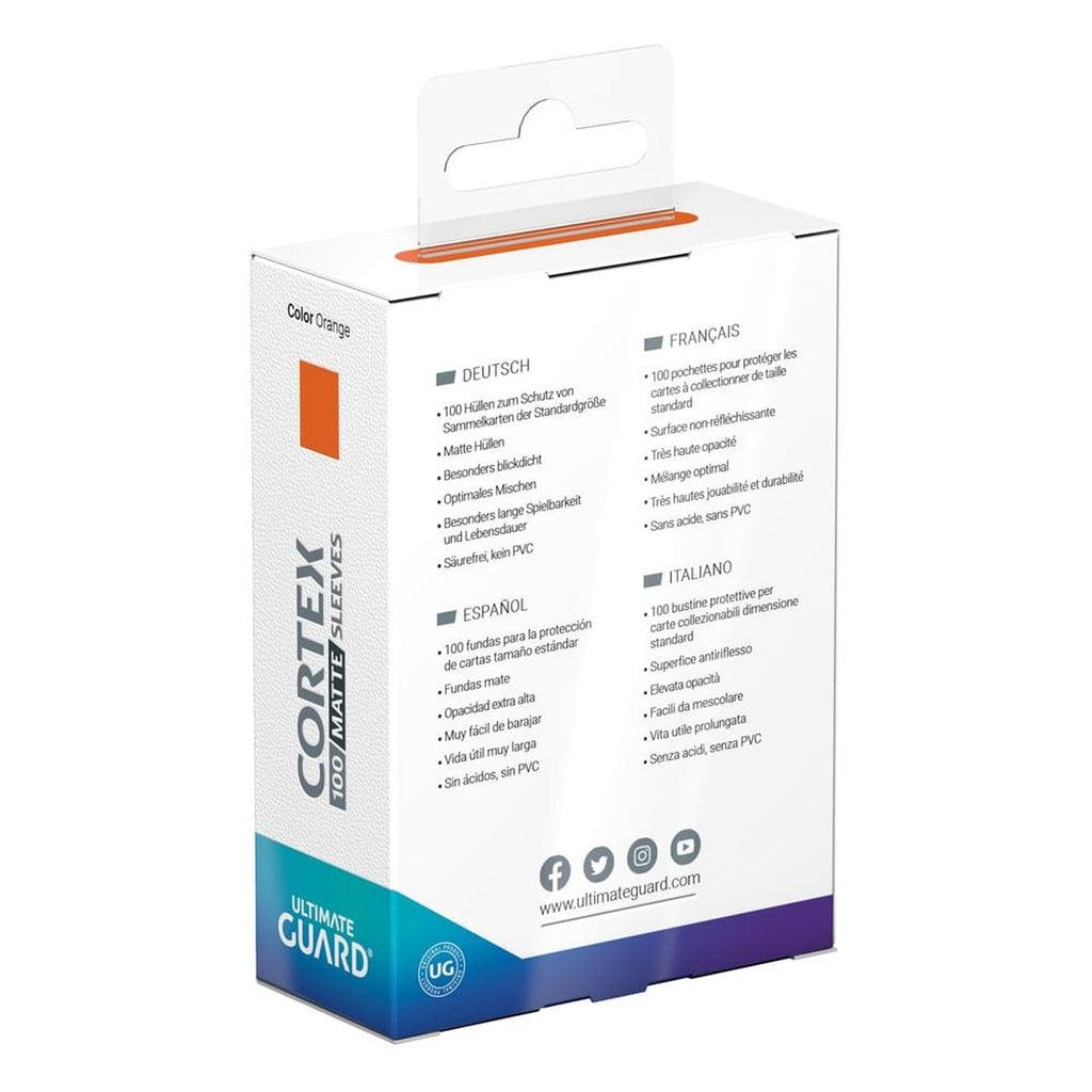 Produktbild Ultimate Guard Cortex Sleeves Matte Standard Size (100) - Orange