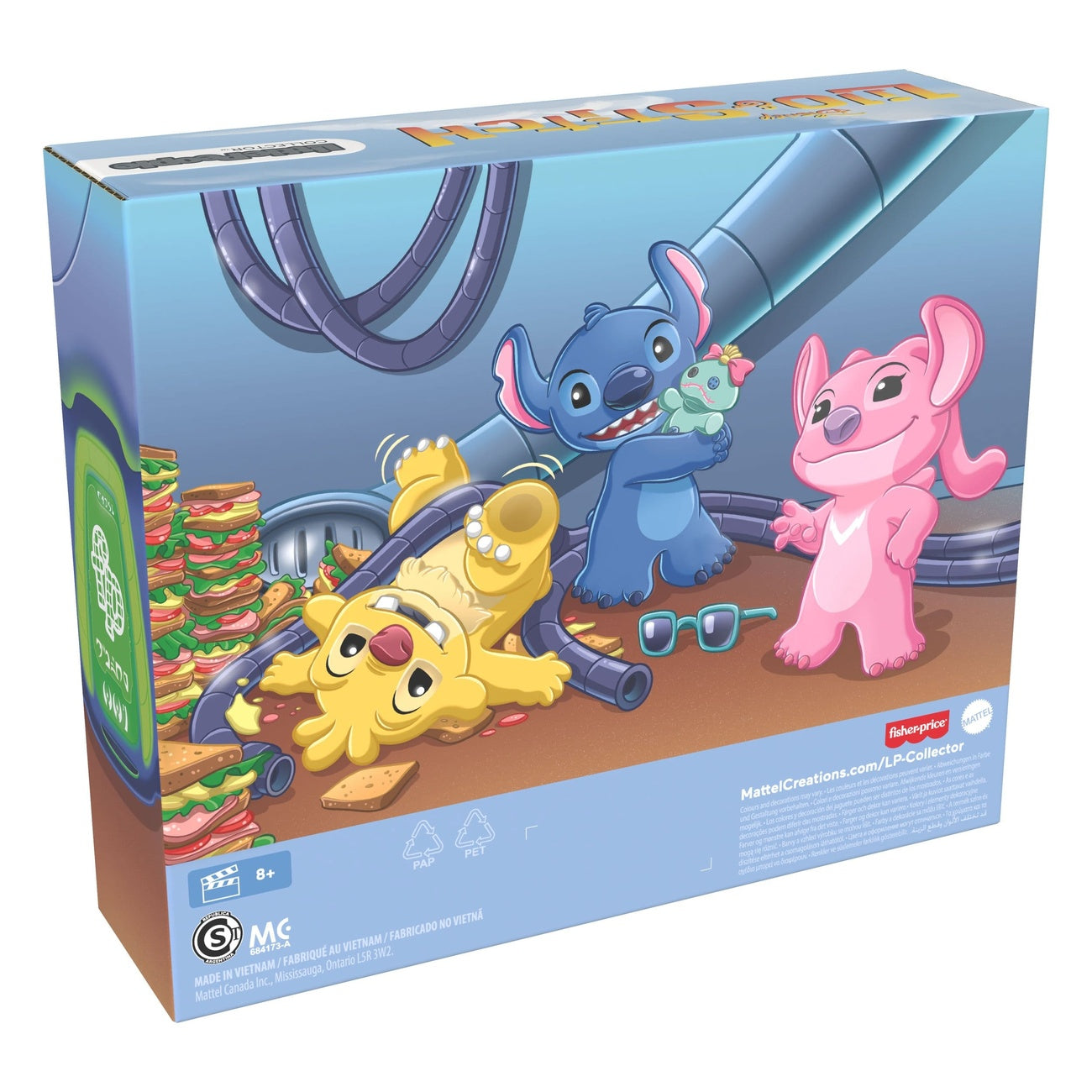 Produktbild Lilo &amp; Stitch Little People Collector Minifiguren 3er-Pack Stitch &amp; The Cousins 7 cm