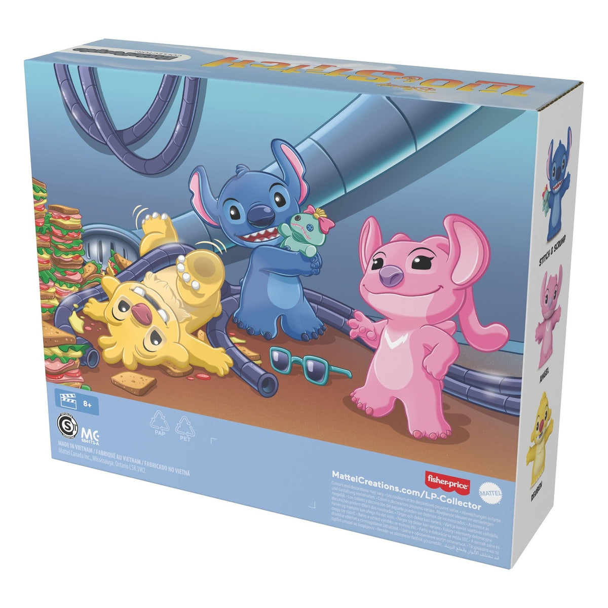 Produktbild Lilo &amp; Stitch Little People Collector Minifiguren 3er-Pack Stitch &amp; The Cousins 7 cm