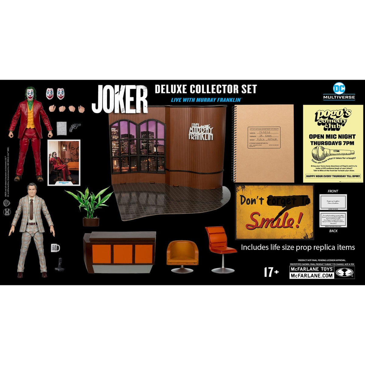 Produktbild Joker DC Multiverse (Joker Movie) Deluxe Colllector Actionfigur The Joker (Live with Murray Franklin) Limited Edition 18