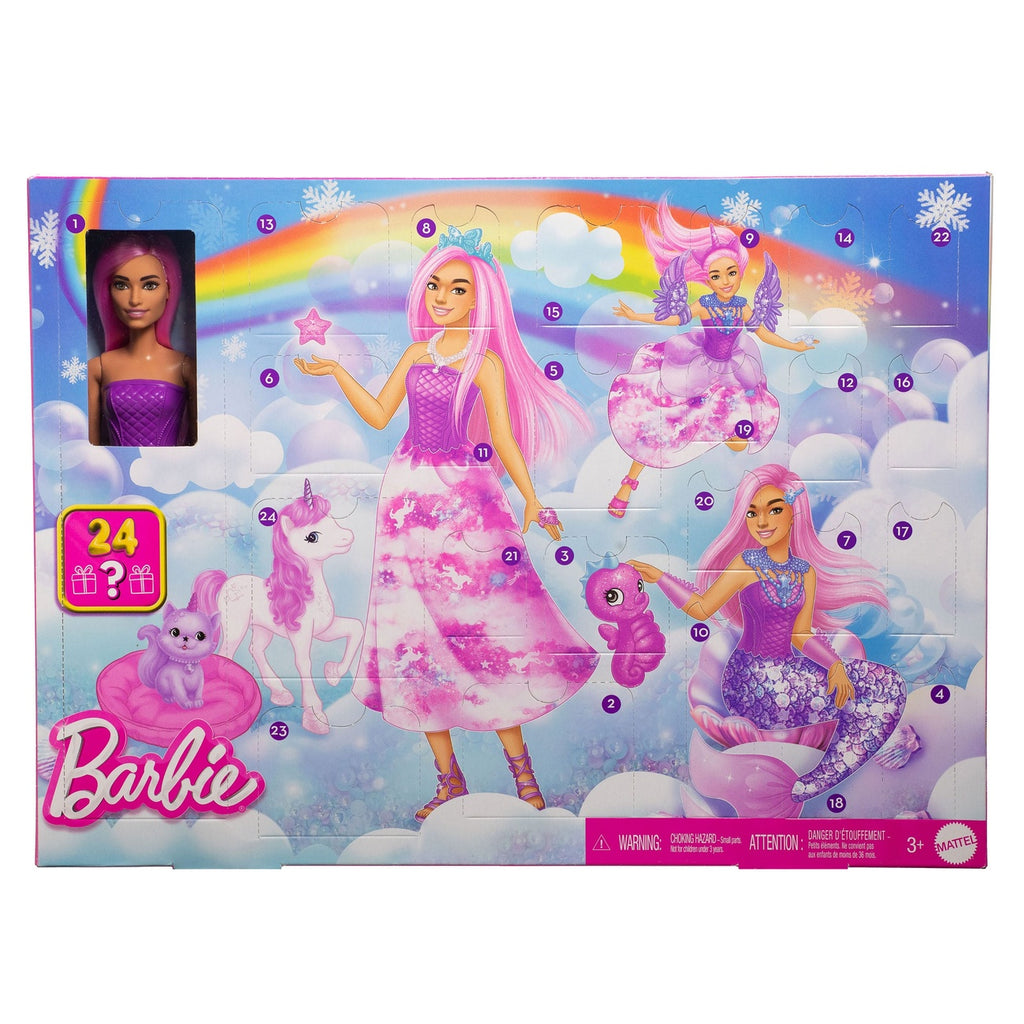 Produktbild Barbie Adventskalender mit Puppe Fantasy