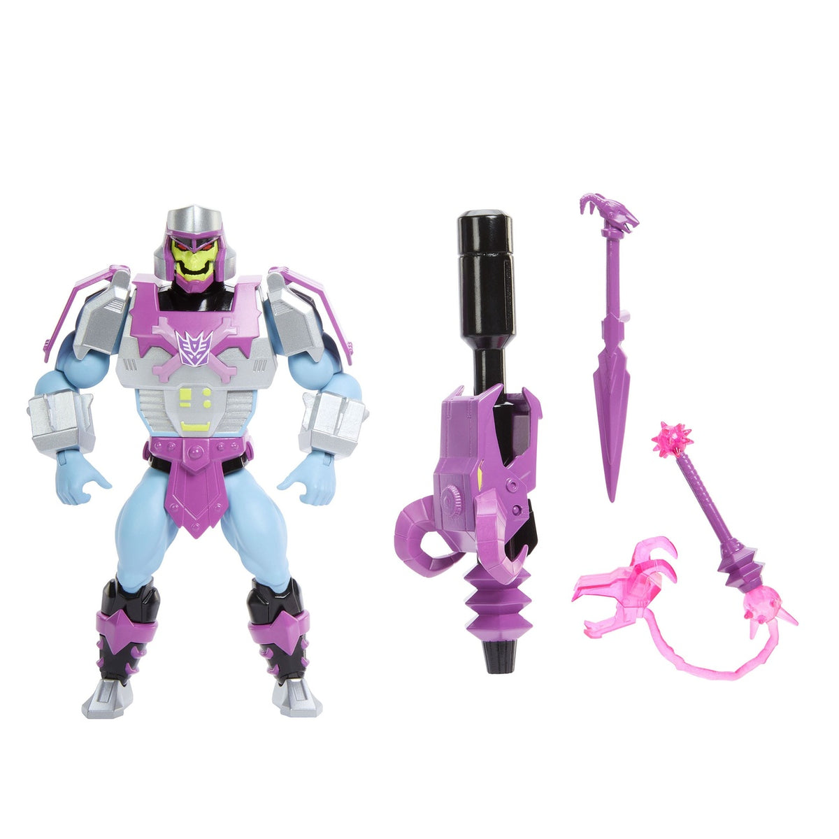 Product image Masters of the Universe x Transformers action figure Megatron Armor Skeletor heo European Exclusive 14 cm