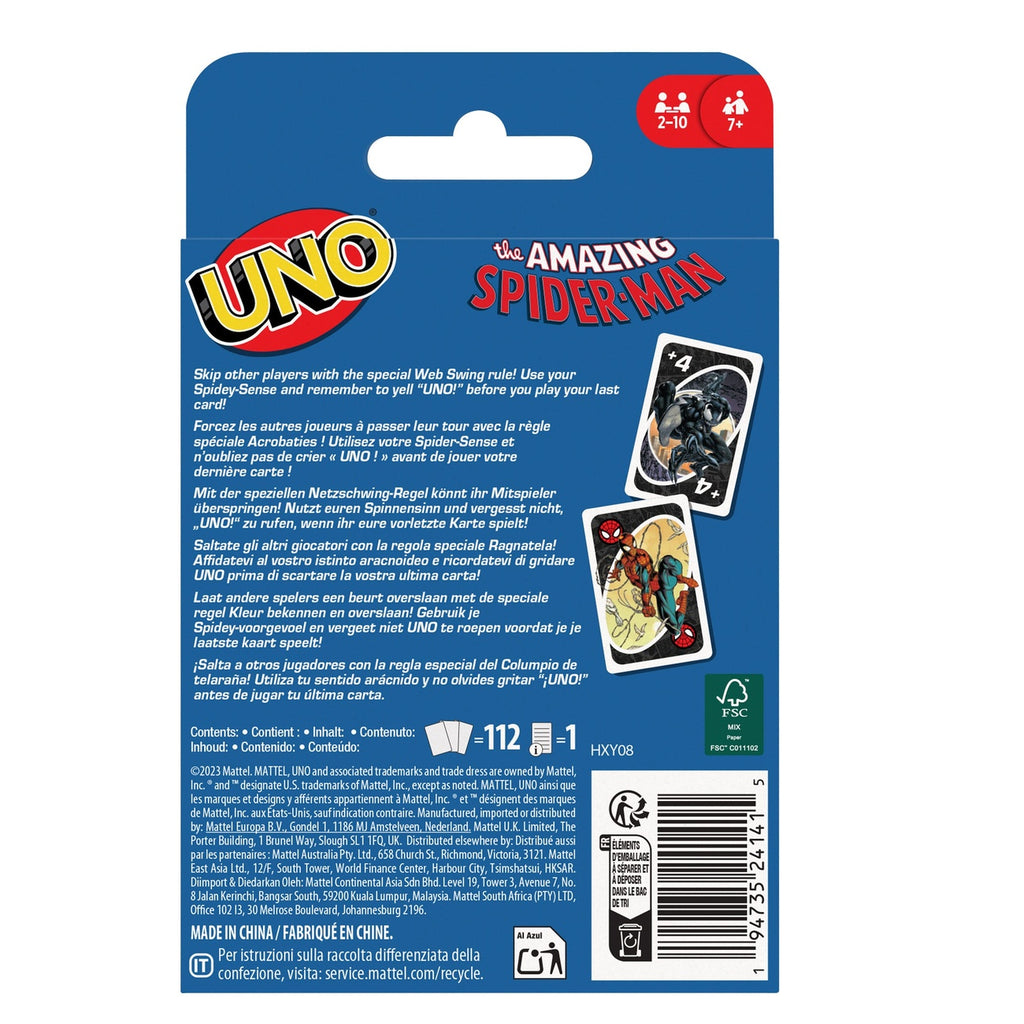 Produktbild The Amazing Spider-Man Kartenspiel UNO