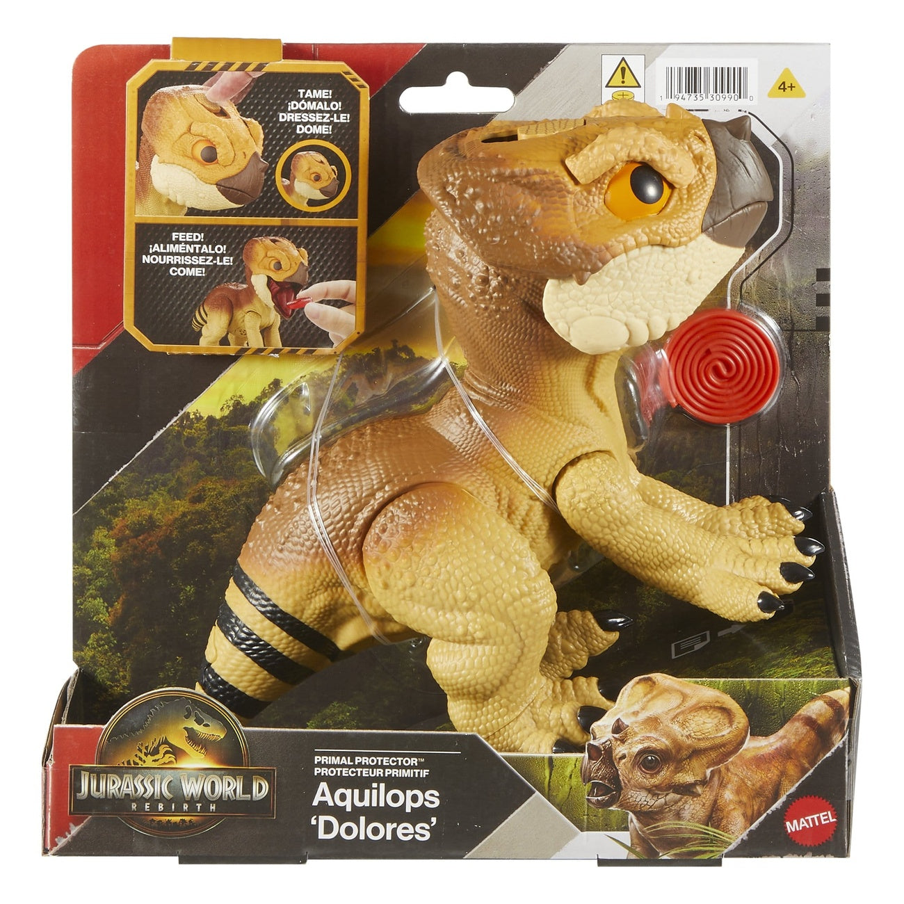 Produktbild Jurassic World: Die Wiedergeburt Interaktive Actionfigur Aquilops Dolores 13 cm